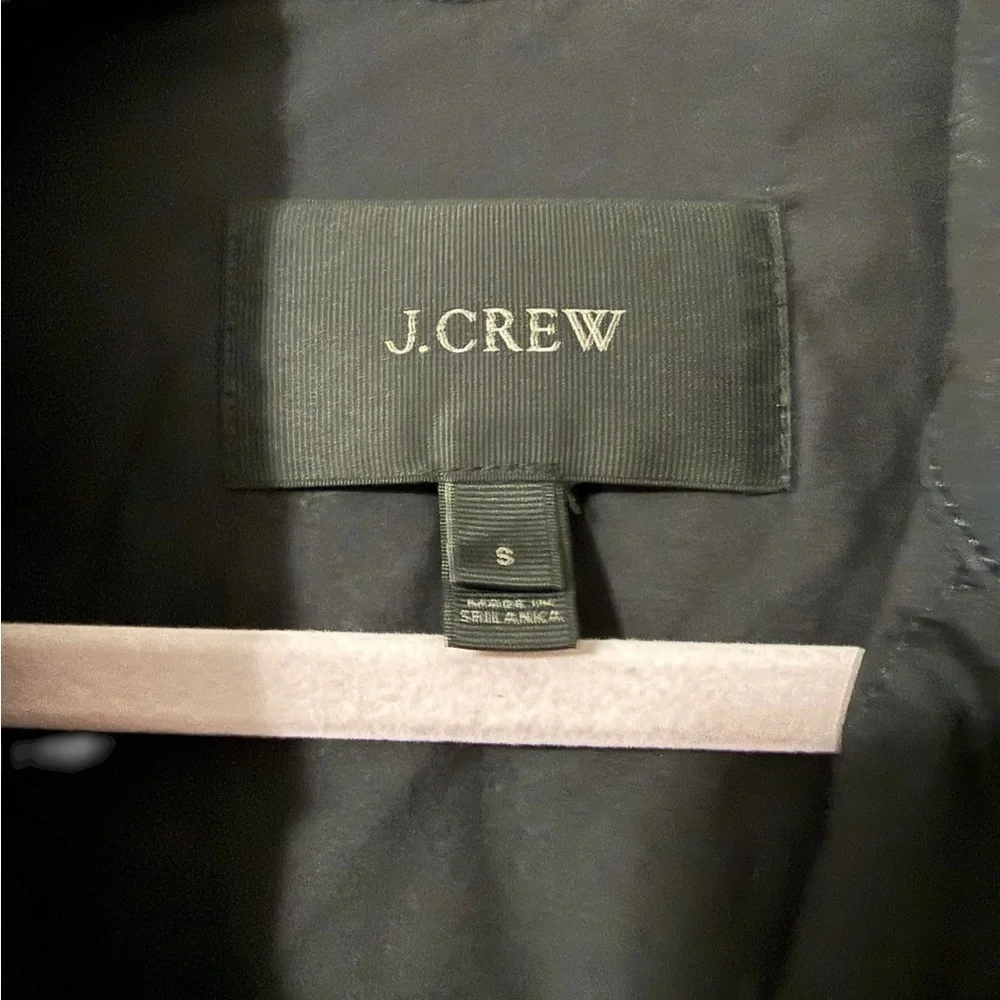 J. Crew Black Poplin 100% cotton Dress size Small